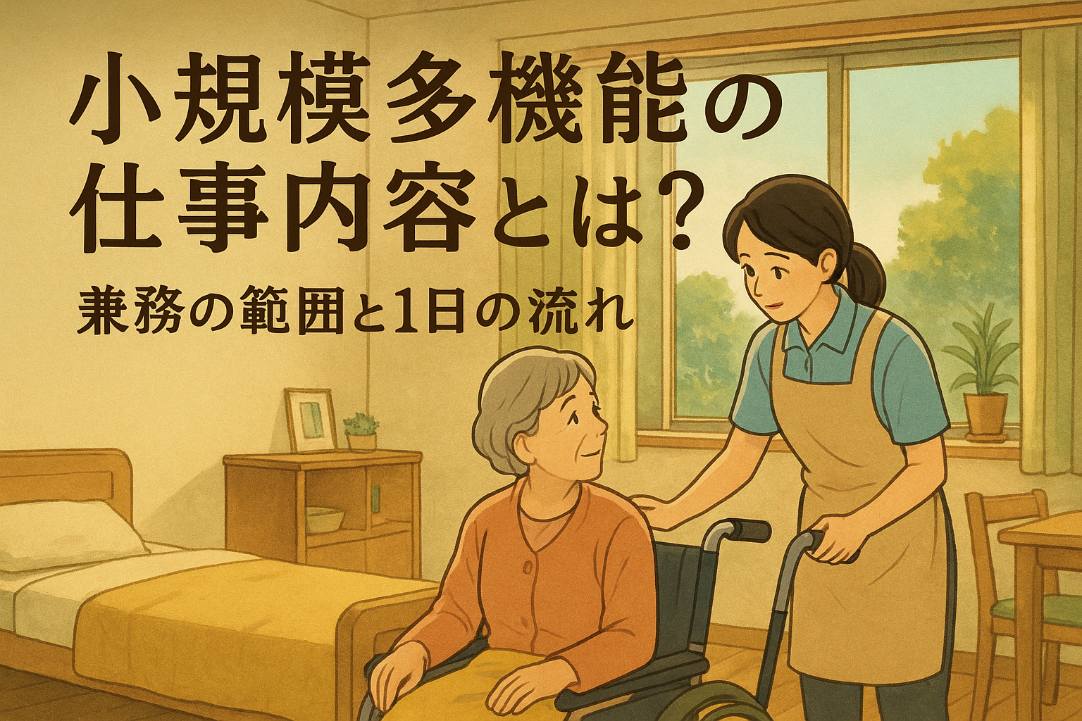 小規模多機能の仕事内容とは？兼務の範囲と1日の流れ