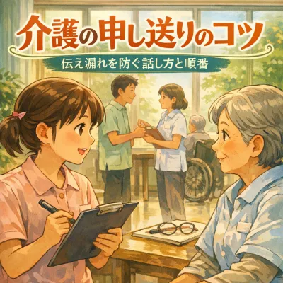 介護の申し送りのコツ 伝え漏れを防ぐ話し方と順番