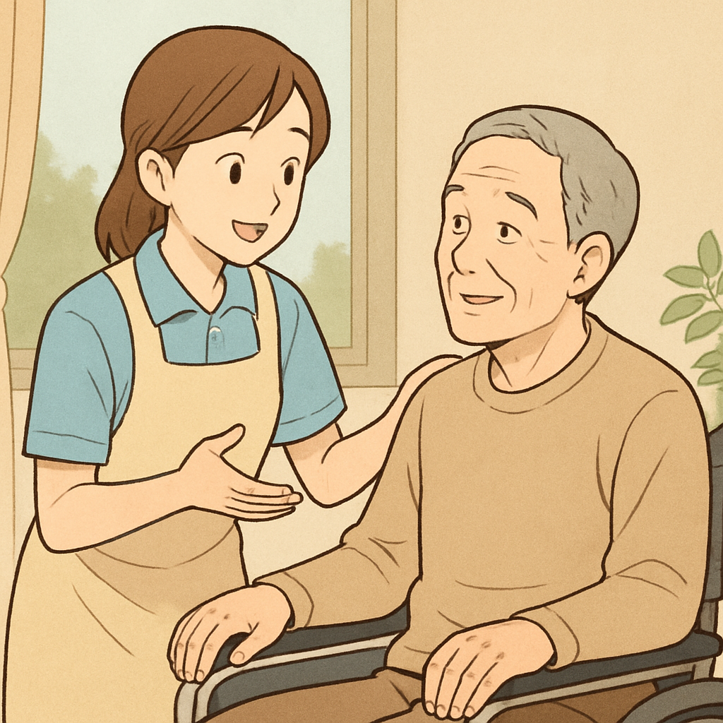 声かけの基本は「説明→安心→確認」