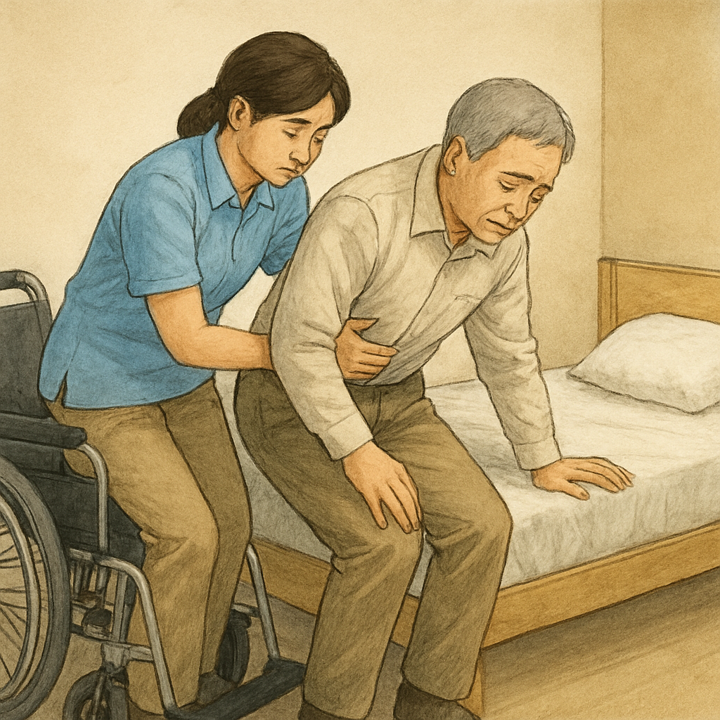 移乗介助で腰を痛めやすい理由と、基本の考え方