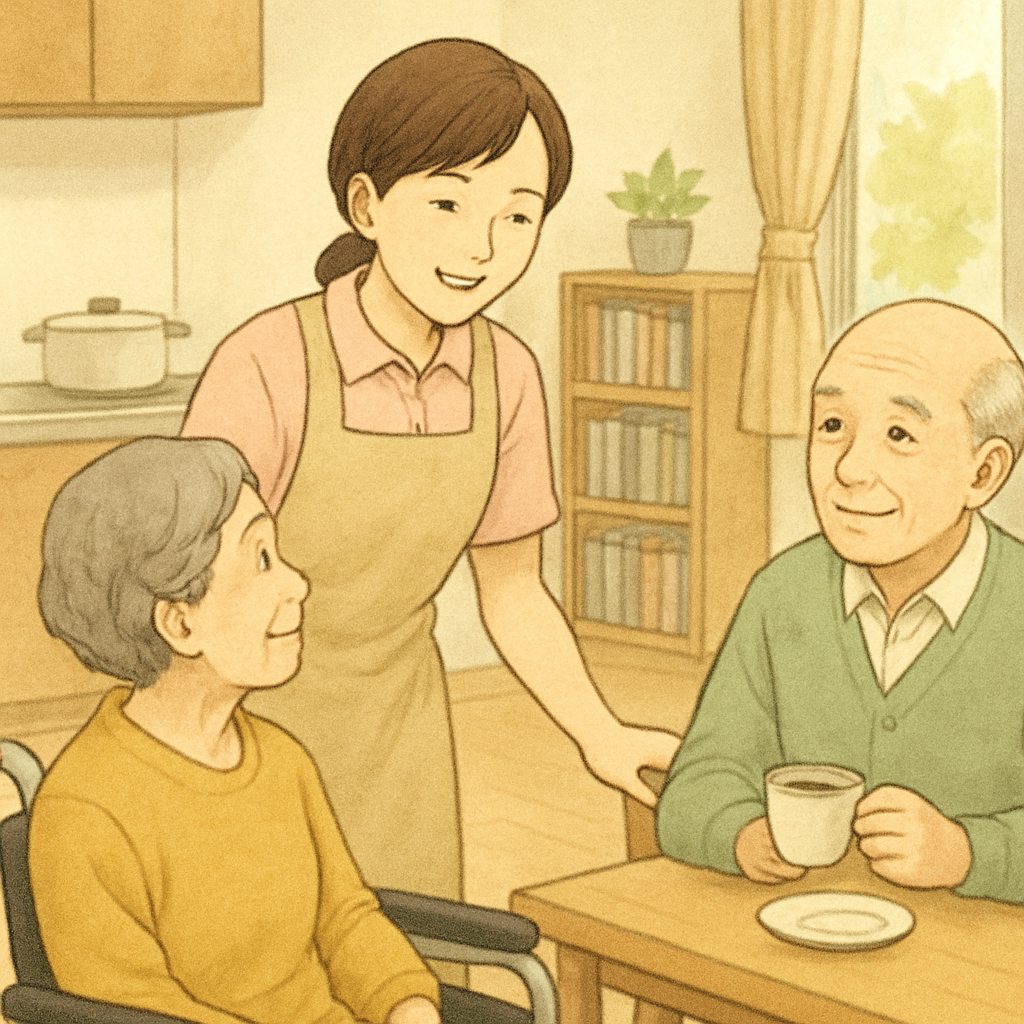 グループホームの仕事内容は「介護+家事+見守り」
